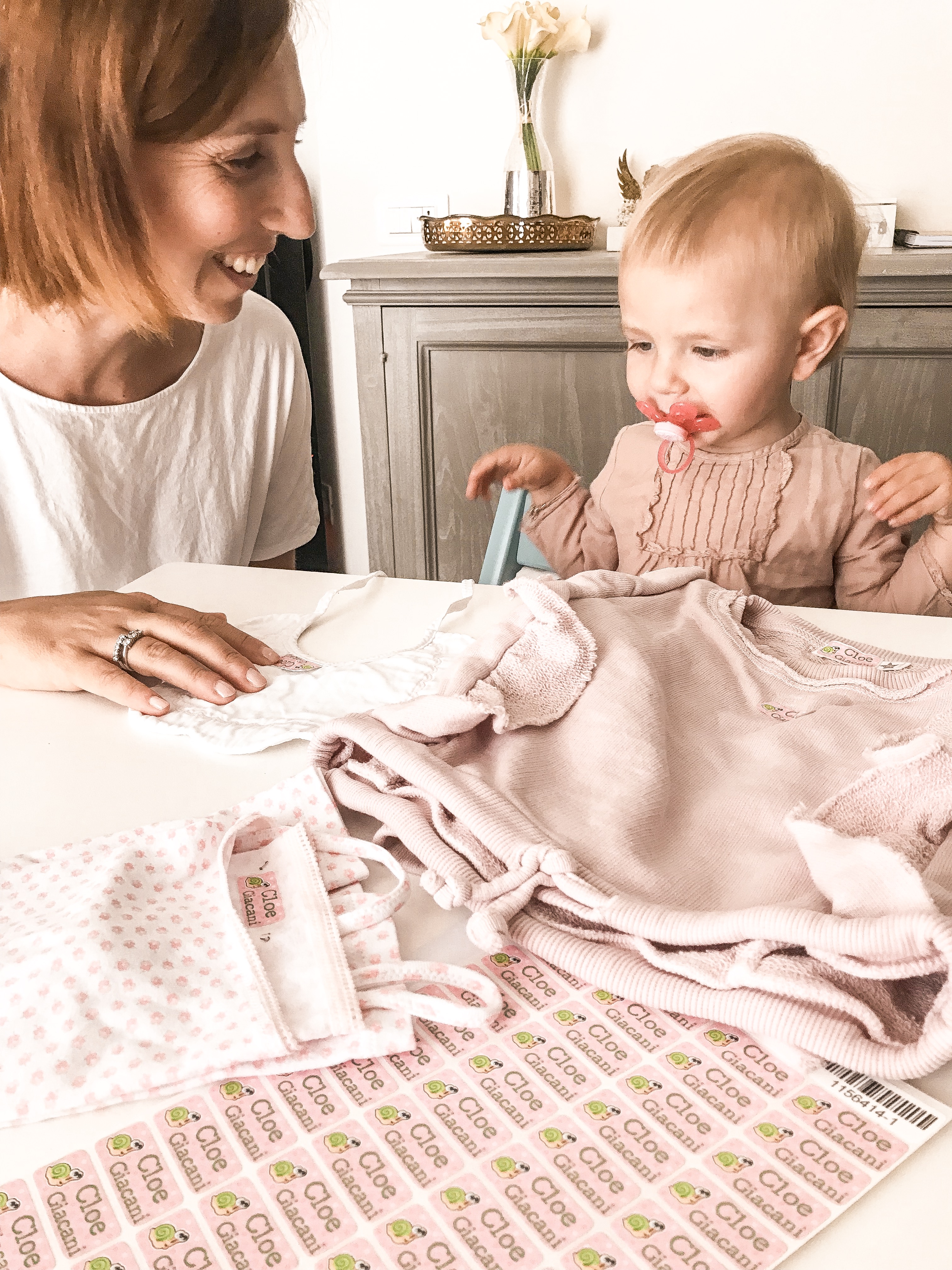 asilo etichette, vita da mamma