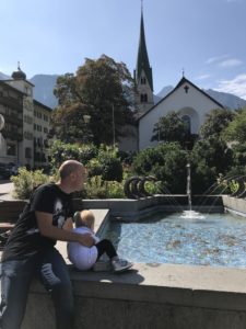 Tirolo austriaco con bambini